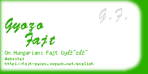 gyozo fajt business card